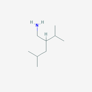 molecular formula C9H21N B14906903 2-Isopropyl-4-methylpentan-1-amine 