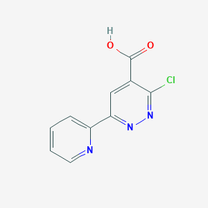 3-Chloro-6-(pyridin-2-yl)pyridazine-4-carboxylic acid