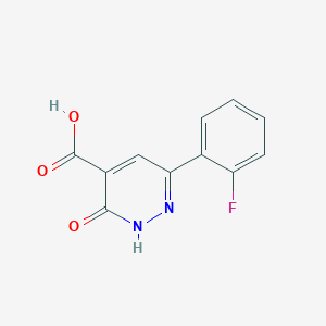 6-(2-Fluorophenyl)-3-oxo-2,3-dihydropyridazine-4-carboxylic acid