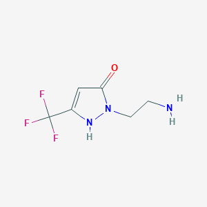 1-(2-aminoethyl)-3-(trifluoromethyl)-1H-pyrazol-5-ol