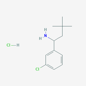 1-(3-Chlorophenyl)-3,3-dimethylbutan-1-amine hydrochloride