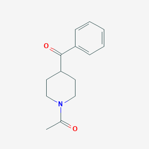 molecular formula C14H17NO2 B014907 1-乙酰-4-苯甲酰哌啶 CAS No. 25519-79-3