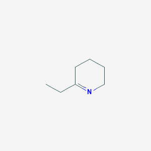 molecular formula C7H13N B149070 2-Ethyl-3,4,5,6-tetrahydropyridine CAS No. 1462-93-7