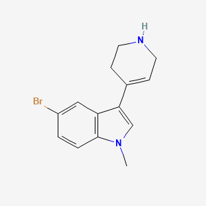 5-bromo-1-methyl-3-(1,2,3,6-tetrahydropyridin-4-yl)-1H-indole