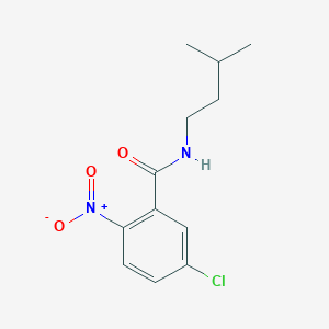 molecular formula C12H15ClN2O3 B14907062 5-Chloro-N-isopentyl-2-nitrobenzamide 
