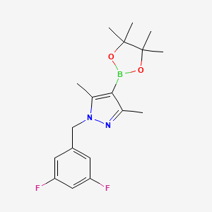 1-(3,5-Difluorobenzyl)-3,5-dimethyl-4-(4,4,5,5-tetramethyl-[1,3,2]dioxaborolan-2-yl)-1H-pyrazole