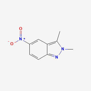 molecular formula C9H9N3O2 B1490709 2,3-Dimethyl-5-nitro-2H-indazole CAS No. 1588440-92-9