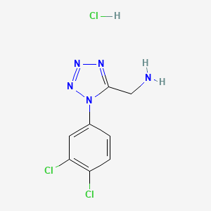 {[1-(3,4-dichlorophenyl)-1H-tetrazol-5-yl]methyl}amine hydrochloride