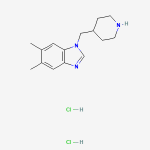 5,6-dimethyl-1-(piperidin-4-ylmethyl)-1H-benzimidazole dihydrochloride