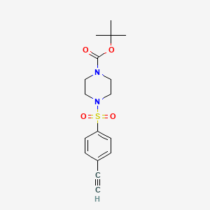 molecular formula C17H22N2O4S B1490723 4-(4-Ethynylbenzenesulfonyl)-piperazine-1-carboxylic acid tert-butyl ester CAS No. 1162257-02-4