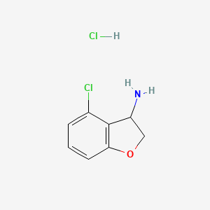 4-Chloro-2,3-dihydrobenzofuran-3-amine hydrochloride