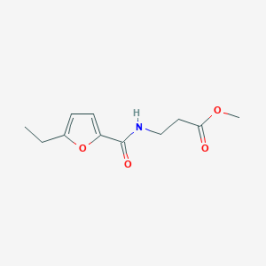 molecular formula C11H15NO4 B14907242 Methyl 3-(5-ethylfuran-2-carboxamido)propanoate 
