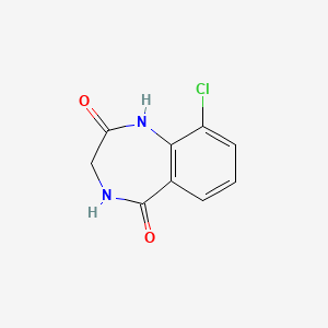molecular formula C9H7ClN2O2 B1490725 9-Chloro-3,4-dihydro-1H-benzo[E][1,4]diazepine-2,5-dione CAS No. 1334499-55-6