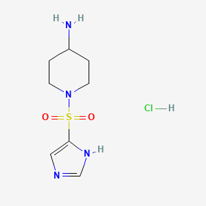 1-(1H-imidazol-4-ylsulfonyl)piperidin-4-amine hydrochloride