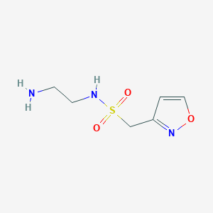 molecular formula C6H11N3O3S B1490758 N-(2-aminoethyl)-1-1,2-oxazol-3-ylmethanesulfonamide CAS No. 1376280-75-9