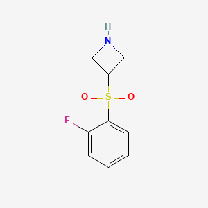 molecular formula C9H10FNO2S B1490760 3-[(2-Fluorophenyl)sulfonyl]azetidine CAS No. 1706451-51-5