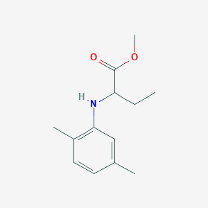 molecular formula C13H19NO2 B14907621 Methyl 2-((2,5-dimethylphenyl)amino)butanoate 