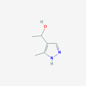 molecular formula C6H10N2O B1490769 1-(3-Methyl-1H-pyrazol-4-yl)-ethanol CAS No. 1357352-56-7