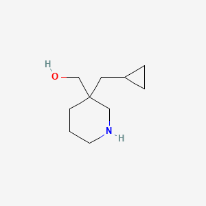 molecular formula C10H19NO B1490773 [3-(Cyclopropylmethyl)-3-piperidinyl]methanol CAS No. 1424940-92-0