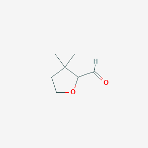 3,3-Dimethyltetrahydrofuran-2-carbaldehyde