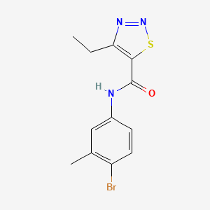 molecular formula C12H12BrN3OS B14907883 N-(4-bromo-3-methylphenyl)-4-ethyl-1,2,3-thiadiazole-5-carboxamide 