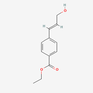 molecular formula C12H14O3 B14907926 Ethyl 4-(3-hydroxyprop-1-en-1-yl)benzoate 