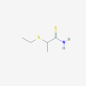 molecular formula C5H11NS2 B1490795 2-(Ethylsulfanyl)propanethioamide CAS No. 1423032-01-2