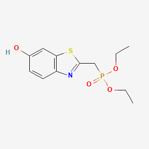 molecular formula C12H16NO4PS B14907986 Diethyl ((6-hydroxybenzo[d]thiazol-2-yl)methyl)phosphonate 