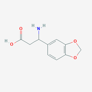 molecular formula C10H11NO4 B149080 3-Amino-3-benzo[1,3]dioxol-5-yl-propionic acid CAS No. 129042-60-0
