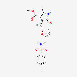 molecular formula C20H20N2O6S B14908143 methyl (4Z)-2-methyl-4-{[5-({[(4-methylphenyl)sulfonyl]amino}methyl)furan-2-yl]methylidene}-5-oxo-4,5-dihydro-1H-pyrrole-3-carboxylate 