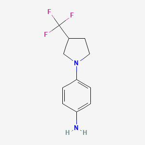 B1490819 4-(3-(Trifluoromethyl)pyrrolidin-1-yl)aniline CAS No. 1881973-31-4