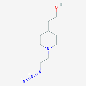 molecular formula C9H18N4O B1490856 2-(1-(2-Azidoethyl)piperidin-4-yl)ethan-1-ol CAS No. 2007566-35-8