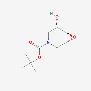 molecular formula C10H17NO4 B14908612 Rel-tert-butyl (1R,5S,6S)-5-hydroxy-7-oxa-3-azabicyclo[4.1.0]heptane-3-carboxylate 