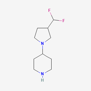 4-(3-(Difluoromethyl)pyrrolidin-1-yl)piperidine