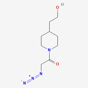 2-Azido-1-(4-(2-hydroxyethyl)piperidin-1-yl)ethan-1-one
