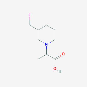2-(3-(Fluoromethyl)piperidin-1-yl)propanoic acid