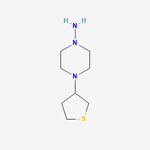 4-(Tetrahydrothiophen-3-yl)piperazin-1-amine