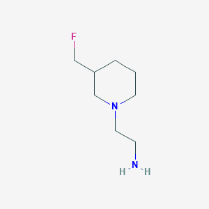 2-(3-(Fluoromethyl)piperidin-1-yl)ethan-1-amine