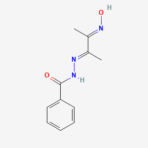 molecular formula C11H13N3O2 B14909101 N'-[(2E,3E)-3-(Hydroxyimino)butan-2-ylidene]benzohydrazide 