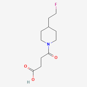molecular formula C11H18FNO3 B1490916 4-(4-(2-Fluoroethyl)piperidin-1-yl)-4-oxobutanoic acid CAS No. 2097989-32-5