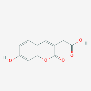 molecular formula C12H10O5 B149092 7-羟基-4-甲基香豆素-3-乙酸 CAS No. 5852-10-8