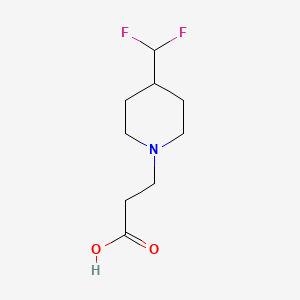 3-(4-(Difluoromethyl)piperidin-1-yl)propanoic acid