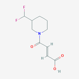 (E)-4-(3-(difluoromethyl)piperidin-1-yl)-4-oxobut-2-enoic acid