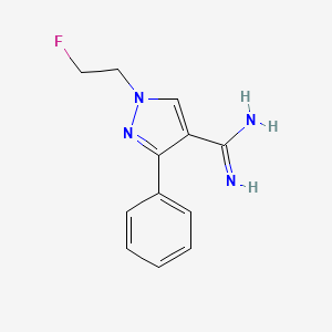 1-(2-fluoroethyl)-3-phenyl-1H-pyrazole-4-carboximidamide
