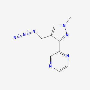 2-(4-(azidomethyl)-1-methyl-1H-pyrazol-3-yl)pyrazine