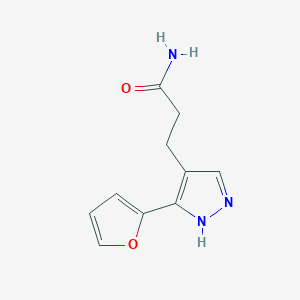 3-(3-(furan-2-yl)-1H-pyrazol-4-yl)propanamide