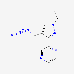 2-(4-(azidomethyl)-1-ethyl-1H-pyrazol-3-yl)pyrazine