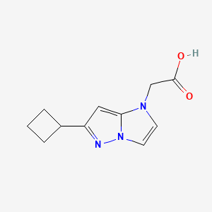 2-(6-cyclobutyl-1H-imidazo[1,2-b]pyrazol-1-yl)acetic acid