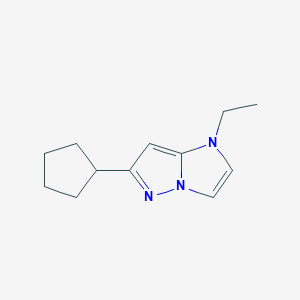 6-cyclopentyl-1-ethyl-1H-imidazo[1,2-b]pyrazole