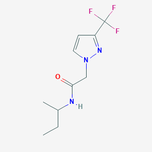 molecular formula C10H14F3N3O B14911059 n-(Sec-butyl)-2-(3-(trifluoromethyl)-1h-pyrazol-1-yl)acetamide 